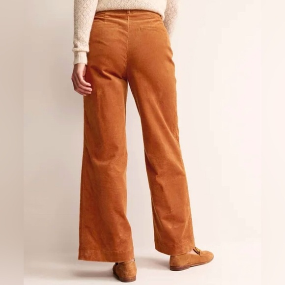 Boden Westbourne Corduroy Pants Pumpkin Wide Leg 16/18 R0426 NWT - Picture 3 of 16